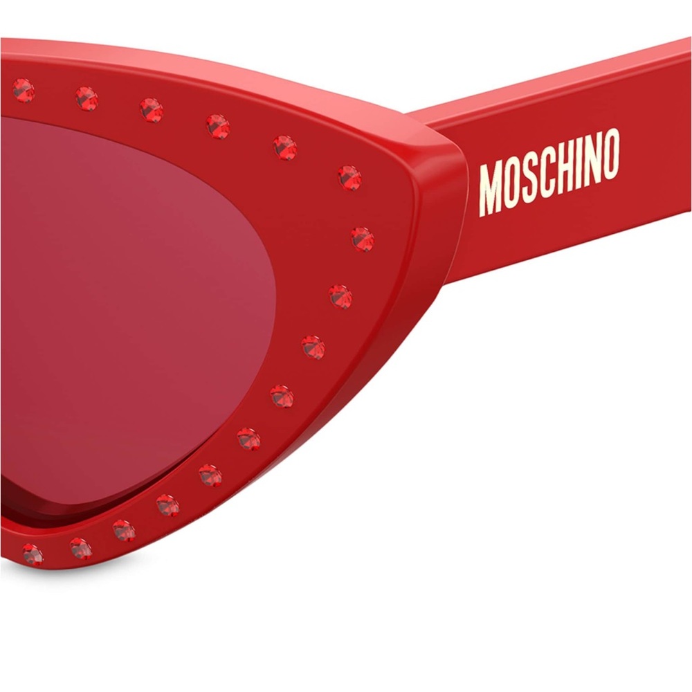 Moschino red sunglasses